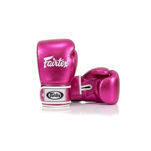 Guantes de Boxeo Fairtex Elite Athlete Metálicos al por Mayor, Guantes de Sparring de Cuero Genuino para Adultos, Logotipo Personalizado, Cuero Premium para MMA - Product Image 4