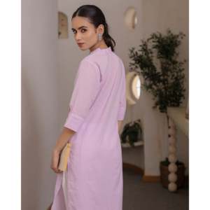 Ensemble Kurta Décontracté Florence Printemps/Été Respirant avec Haut Kurta Long Toutes Tailles Style et Design 100% Coton Léger - Product Image 1