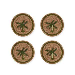 Posavasos de Tela Estilo Bohemio Chic, Decorativos con Cuentas, Base Antideslizante para Decoración de Mesa de Café - Product Image 6