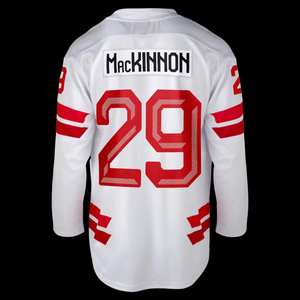 Maillot de hockey sur glace personnalisé, impression numérique, anti-bactérien, manches courtes, pull-over, uniforme d'équipe, service OEM, 100% polyester, motif Argyle - Product Image 2