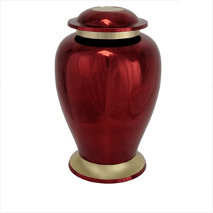 Urna Funeraria con Diseño de Montaña y Águila Alas Grandes, Acabado Azul Brillante, para Cenizas de Adultos - Product Image 3