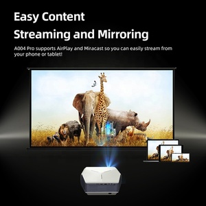 OEM ODM Service LED 4K Portable <b>Projector</b> 1080P HD Home Theater Android Gaming Cinema Free Shipping Brand AUN A004 Pro - Product Image 4
