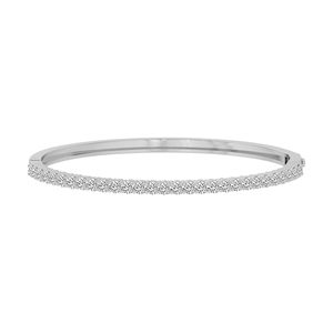 Best Selling 14k Gold Openable <b>Bangle</b> <b>Bracelet</b> Comes With Round Cut Embrace Lab Grown Diamond (1 Ct. Tw.) Women Jewelry - Product Image 4