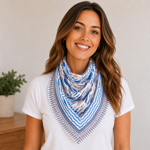 Newest Cotton Fish Pattern Multi <b>Colour</b> Bandana Square Scarf Best Summer Multifunctional Boho Neckerchief Tote Tie Wrap - Product Image 1