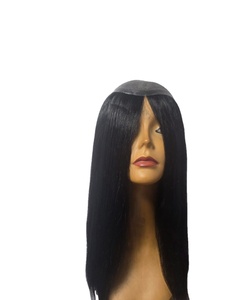 Light <b>Brown</b> Brazilian Remy Human Hair Topper for Women High Density 150% Tangle Free 20 Inches <b>Medium</b> Length Glueless for Base - Product Image 5