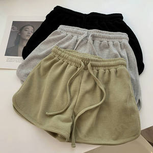 Custom Summer High Waist Shorts for Women Casual Solid Colors Quick Dry Skinny Fit Elastic Waist Comfortable <b>Hot</b> Sale New Style - Product Image 5