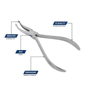 Pince de décollement manuelle en acier inoxydable de haute qualité pour instruments dentaires orthodontiques, pour le retrait des brackets et la pliage de fils de fixation. - Product Image 3