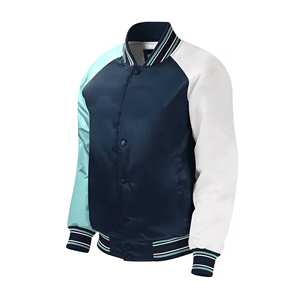 เสื้อแจ็คเก็ตผ้าซาตินแบบสั่งทำพิเศษ |   เสื้อโค้ชปักโลโก้แบบวาร์ซิตี้ |   แฟชั่นสตรีทแวร์ |   โรงงาน OEM - Product Image 5