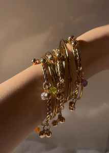 Dernière collection de bracelets Kasmiri Churiyan faits à la main pour femmes, perles, design géométrique tendance, couleurs et tailles personnalisables, velours - Product Image 3