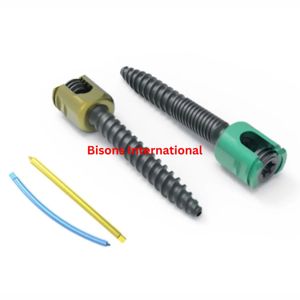 ชุดเครื่องมือผ่าตัดกระดูกสันหลังระบบสกรู MIS Pedicle Screw ของ BISONS ชุดสกรูโพลีเอ็กซ์เชียลพร้อมแท่ง ชุดเครื่องมือผ่าตัดกระดูกและข้อ - Product Image 1