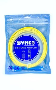 สายแพทช์ไฟเบอร์ออปติกเกรดเน็ตเวิร์ค SYMCO SC/UPC-SC/UPC-SM-DX-3.0-5M-2 แบบดูเพล็กซ์  ปลอกหุ้มสีเหลือง โหมดเดี่ยว - Product Image 4