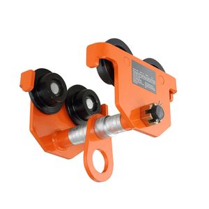 Carrello Manuale a 4 Ruote, Capacità di Carico 6600 Libbre/3 Tonnellate, Larghezza Flangia I-Beam Regolabile 2,5-8 Pollici, Ruote Doppie - Product Image 1