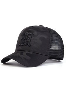 Gorra de béisbol transpirable de malla para hombre, perforada con láser, estilo trucker, con cierre snapback de alta calidad y premium. - Product Image 2