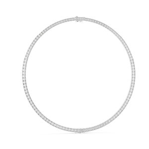 สร้อยคอทองคำ 14k สีเหลือง ประดับมรกตและเพชรเลี้ยงในห้องปฏิบัติการ สำหรับสุภาพสตรี สวมใส่ได้ในที่ทำงาน |   เพชรที่เพิ่งเพาะเลี้ยง - Product Image 4