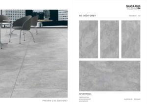 กระเบื้องพอร์ซเลนลายสวยหรู ขนาดใหญ่ 600x1200 มม. กระเบื้องพรีเมียมสำหรับห้องนั่งเล่น ห้องน้ำ ห้องครัว และสำนักงาน - Product Image 3