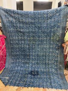 Handcrafted Cotton Kantha <b>Quilt</b> <b>Throw</b> – Soft Lightweight Reversible Bedspread with Traditional Hand-Stitched Design for All-Seas - Product Image 5