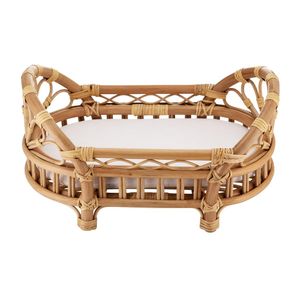 เตียงตุ๊กตาหวายพรีเมียม เตียงตุ๊กตา Reborn ทนทาน สำหรับตุ๊กตาขนาดกลาง เตียงสำหรับตุ๊กตา เล่นในบ้าน คุณภาพสูง - Product Image 2