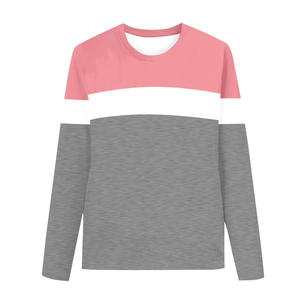 Camisetas de Algodón a Rayas al por Mayor para Niños y Niñas, Manga Larga, Cuello Redondo, Primavera, Otoño, Invierno, Comprar desde Bangladesh - Product Image 1