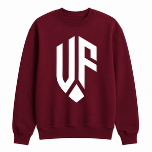 Sweat-shirt à col rond pour homme avec logo UP blanc imprimé, coupe classique, pull décontracté en molleton, style automne - Product Image 3