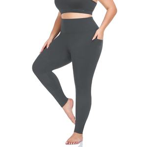 Leggings pour femmes grande taille fabriqués en usine pour l'entraînement physique, leggings pour femmes de haute qualité à coupe extensible - Product Image 5