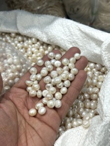 Perlas de Agua Dulce Naturales Blancas AAA, Forma Redonda, Cabujones de 9mm y 10mm, Piedras Preciosas para Anillos, Colgantes y Joyería, Precio al por Mayor - Product Image 6