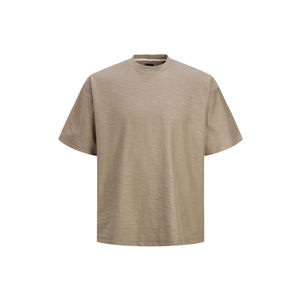 Hot Sale Cropped <b>Box</b> Fit Vintage Heavy Mock Neck T-Shirt 100% Cotton Oversize <b>Drop</b> Shoulder Front Wholesale Boxy Fit Tee Shirts - Product Image 2