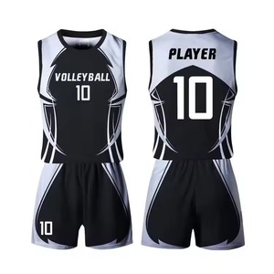 Uniformes de Voleibol Personalizados con Logotipo OEM para Equipos Adultos, Tela de Malla Antibacteriana de Alta Calidad, Cuello en V, Precio Bajo - Product Image 2