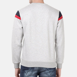 Custom Logo Winter Solid White Cotton Blend Sporty <b>Pullover</b> <b>Men</b> Stand Collar Fleece Lined Knitted Anti-Shrink Breathable Quick - Product Image 5