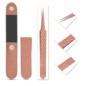 Pinzas de Acero Inoxidable de Primera Calidad para Pestañas, con Punta Fina y Antimagnética, para Extensión de Pestañas, Instrumento de Belleza - Product Image 3