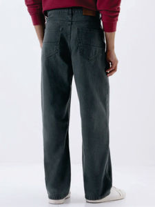 Jeans de Mezclilla Unisex de Moda, Cintura Media, Estilo Casual Elegante, Elásticos, Azules, de Algodón Transpirable y Ecológico - Product Image 5