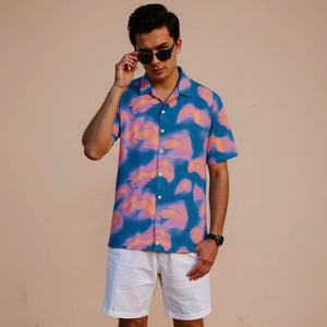 Camisas Hawaianas Florales Personalizadas al por Mayor para Hombre, Camisas de Playa Tropicales de Manga Corta con Botones para Verano - Product Image 5