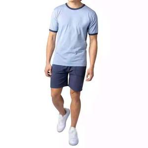 Camiseta Deportiva Transpirable 100% Algodón para Hombre, Cuello Redondo, Manga Corta, Ropa Deportiva, Camiseta Ringer con Logotipo Personalizado, Camisetas Casuales para Gimnasio - Product Image 5