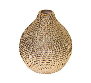 Premium Aluminum Accent Flower <b>Vase</b> with Refined Texture for Stylish Decorative Displays - Product Image 3