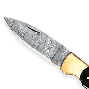 Handmade Damascus Steel Folding Pocket Knife Compact Outdoor <b>Tool</b> Pattern Steel <b>Camping</b> Hiking Fishing Travel Everyday Use - Product Image 5