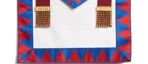 Royal Arch Chapter Masonic <b>Apron</b> Hand Embroidered Lambskin <b>Apron</b> Gold Bullion Work Sew On Custom 3D Masonic Regalia Maker - Product Image 3