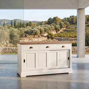 Cómoda Eudro Japandi de Madera Maciza de Teca, 4 Cajones, Estilo Contemporáneo, Ecológica, Duradera, Acabado Natural, Moderna, para Dormitorio - Product Image 5