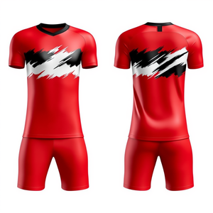 Tenue de football personnalisée : Maillot et short de soccer professionnels pour l'entraînement d'équipe – Vêtements de sport respirants et légers au design sur mesure - Product Image 1