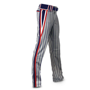 กางเกงเบสบอลสีเทาผ้าโพลีเอสเตอร์ 100% แบบซับลิเมชั่นสั่งทำขายส่งสำหรับชุดทีมกีฬาและการฝึกซ้อม ทนทาน - Product Image 4