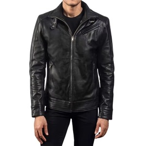 100% Original Leather Made Men Fashionable Leather <b>Jacket</b> / Lowest Price Fashion Leather <b>Jacket</b> for Men - Product Image 1