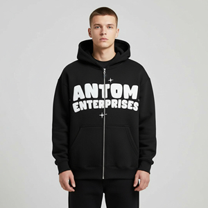 Pakistan Manufacturer Wholesale Chenille Embroidery Hoodies Soft Fabric With Custom Logo Chenille Embroidery Hoodies For <b>Men</b> - Product Image 3