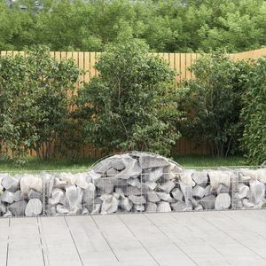 Panier gabion galvanisé argenté 78.7x19.7x15.7/23.6 po en treillis métallique de fer - Product Image 1