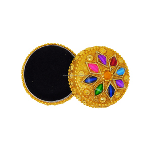 Boîte de rangement artisanale haut de gamme pour bagues et boucles d'oreilles en perles de lac, petite boîte à pilules durable et écologique en perles - Product Image 4