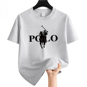 T-shirt décontracté à la mode pour hommes, col rond polyvalent à manches courtes, T-shirt confortable et respirant pour un usage quotidien - Product Image 1