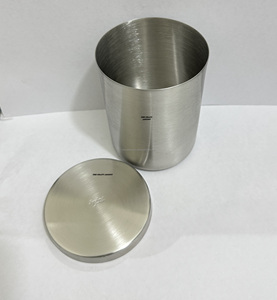 Vente en gros de porte-bougies de Noël en acier inoxydable avec couvercle, 14 oz, finition brossée, logo personnalisé, fabrication artisanale, durable, décoration d'intérieur - Product Image 4