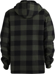 Wholesale ARTIZ INTERNATIONAL Letterman <b>Flannel</b> <b>Jacket</b> Durable Windproof Eco-Friendly Hooded Nylon/Cotton Front Logo <b>Men's</b> - Product Image 6