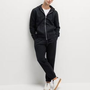 Sweat à capuche zippé Black Angel pour homme et femme, décontracté, uni, oversize, streetwear, coton/polyester, pour l'hiver - Product Image 2