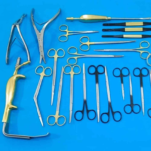 Orthopedic Face Lift Brow Lift <b>Surgical</b> <b>Instrument</b> Set 25 Pcs Stainless Steel <b>Surgical</b> Grade Scissors Rasps Forceps Manual Kit - Product Image 1