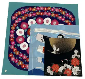 Pañuelo estampado personalizado, pañuelos japoneses, hechos en Japón