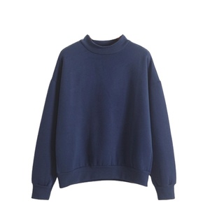เสื้อสเวตเชิ้ตคอกลมแบบสั่งทำ OEM ปี 2026 แฟชั่นผู้หญิง สีลูกกวาด สไตล์ลำลอง ผ้าฝ้ายผสมโพลีเอสเตอร์ สำหรับผู้หญิง - Product Image 1