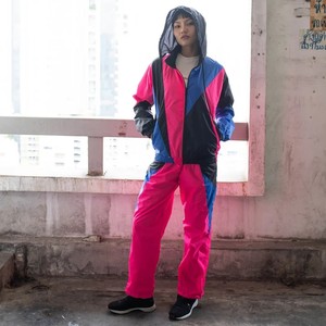 Conjunto Deportivo Unisex con Capucha, Cortavientos, Ligero, de Poliéster, para Invierno, con Bolsillos Laterales - Product Image 2